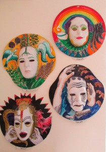 Freude, Hoffnung, Trauer, Angst - Masken von Peter Hodiamont